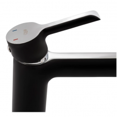 Змішувач для раковини Qtap Grand QTGRABCR001F Chrome/Black Змішувач для раковини Qtap Grand QTGRABCR001F Chrome/Black