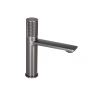 Змішувач для раковини Qtap Brno з прогресивним картриджем 1067103K Gunmetal Black PVD