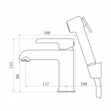 Змішувач для раковини Qtap Grand (з гігієнічним душем) QTGRA272CRW45671 Chrome/White Змішувач для раковини Qtap Grand (з гігієнічним душем) QTGRA272CRW45671 Chrome/White