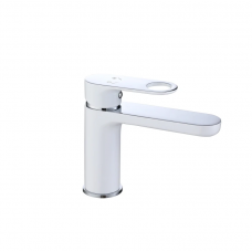 Змішувач для раковини Qtap Jay QTJAY270CRW45551 Chrome/White Змішувач для раковини Qtap Jay QTJAY270CRW45551 Chrome/White