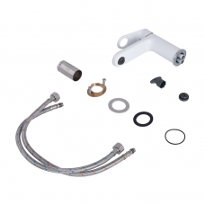 Змішувач для раковини Qtap Jay QTJAY270CRW45551 Chrome/White Змішувач для раковини Qtap Jay QTJAY270CRW45551 Chrome/White