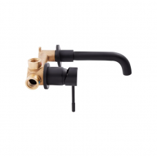 Змішувач для раковини Qtap Scorpio прихованого монтажу QTSCOR3050105B Black Matt