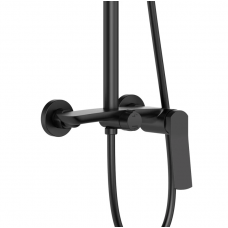 Душова система для душу Qtap Slavonice на два споживача QTSLA110BLM45914 Black Matt