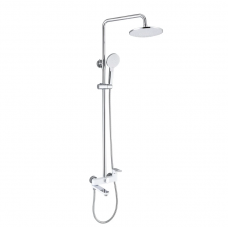Душова система універсальна Qtap Jay на три споживача (з виливом) QTJAY111CRW45555 Chrome/White Душова система універсальна Qtap Jay на три споживача (з виливом) QTJAY111CRW45555 Chrome/White