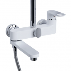 Душова система універсальна Qtap Jay на три споживача (з виливом) QTJAY111CRW45555 Chrome/White Душова система універсальна Qtap Jay на три споживача (з виливом) QTJAY111CRW45555 Chrome/White