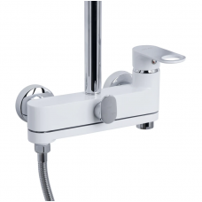 Душова система універсальна Qtap Jay на три споживача (з виливом) QTJAY111CRW45555 Chrome/White Душова система універсальна Qtap Jay на три споживача (з виливом) QTJAY111CRW45555 Chrome/White
