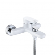 Змішувач для ванни Qtap Jay (з душовим гарнітуром) QTJAY259CRW45553 Chrome/White Змішувач для ванни Qtap Jay (з душовим гарнітуром) QTJAY259CRW45553 Chrome/White