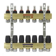 Колекторний блок з витратомірами та євроконусами Raftec GOLD 1"х7 LCR-1.7